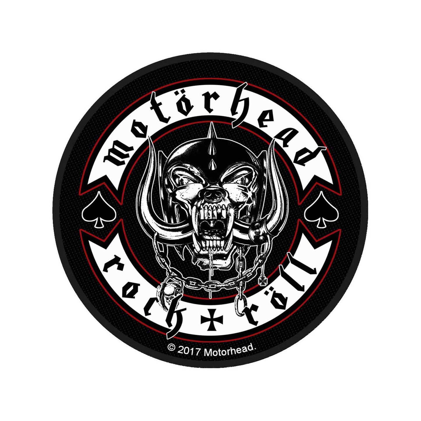 Motorhead Standard Woven Patch: Biker Badge