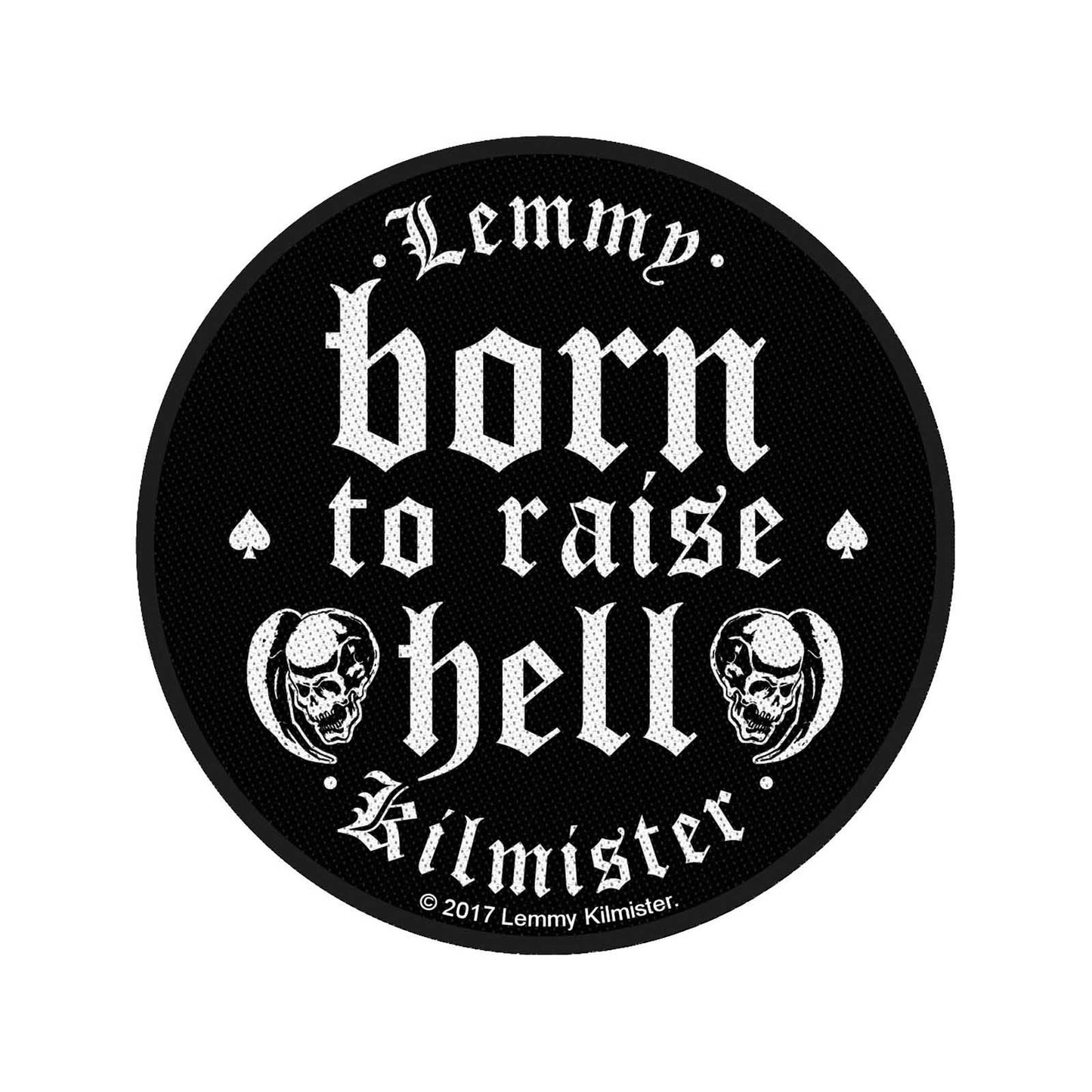 Lemmy Standard Woven Patch: Born to Raise Hell