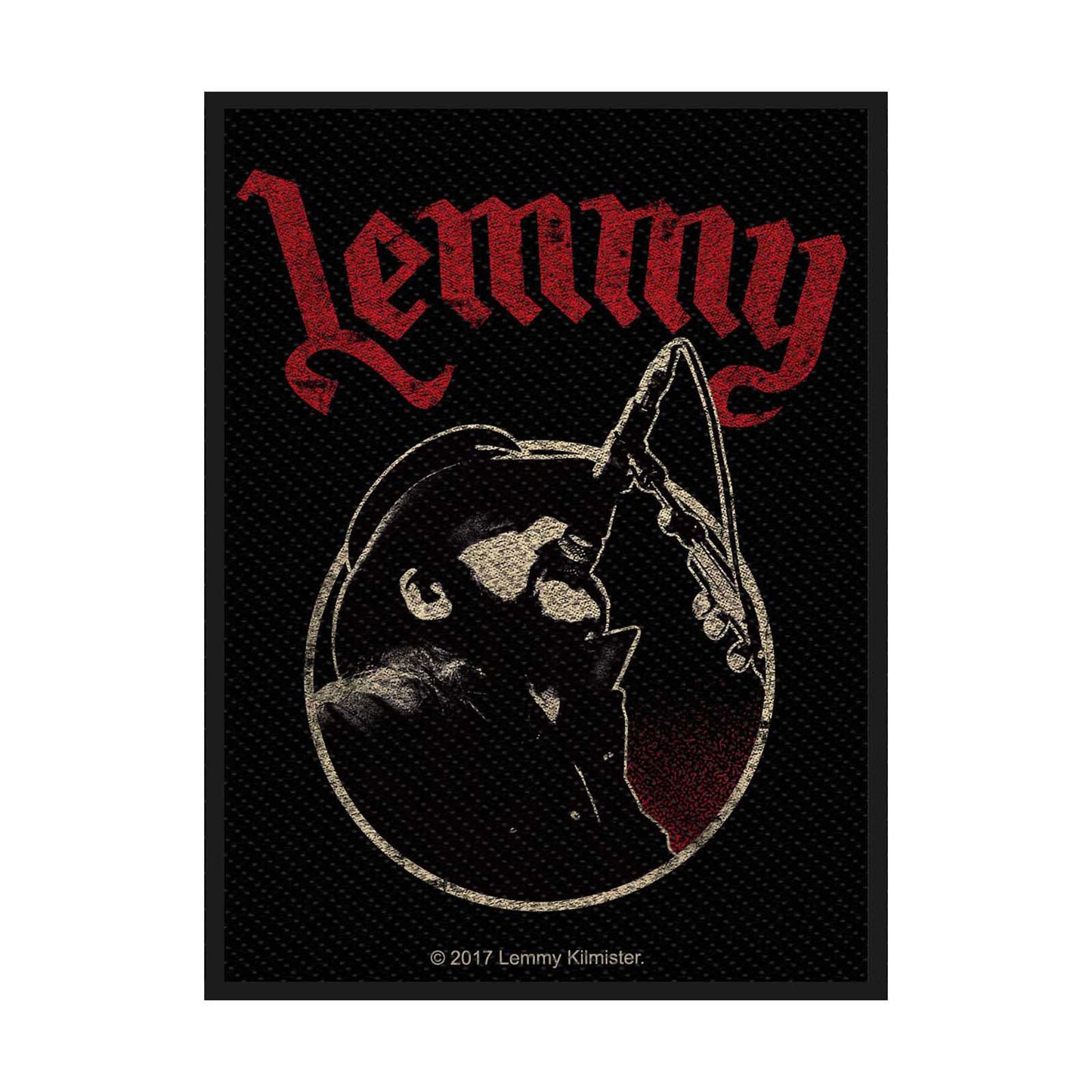 Lemmy Standard Woven Patch: Microphone