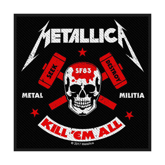 Metallica Standard Woven Patch: Metal Militia