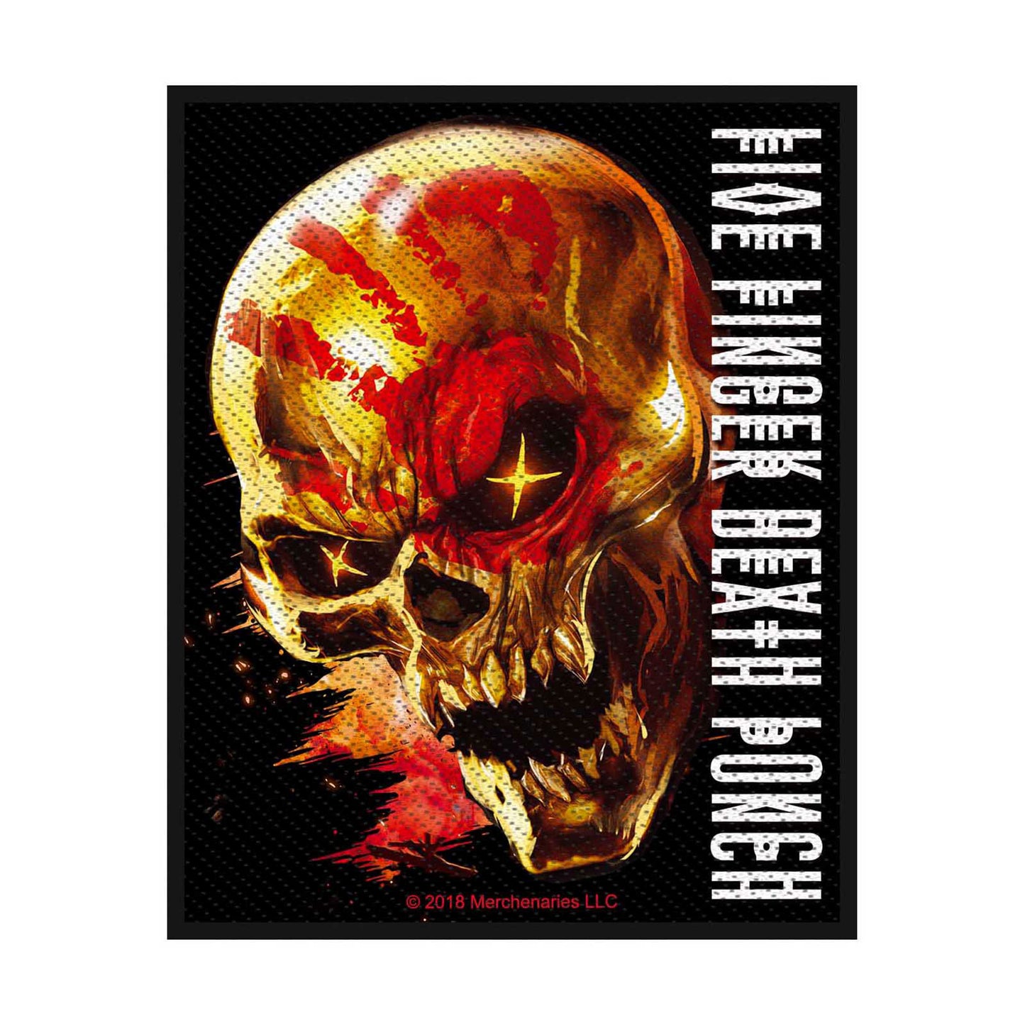 Five Finger Death Punch Standard Woven Patch: And Justice fo None