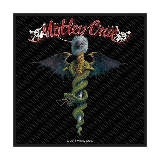 Motley Crue Standard Woven Patch: Dr Feelgood