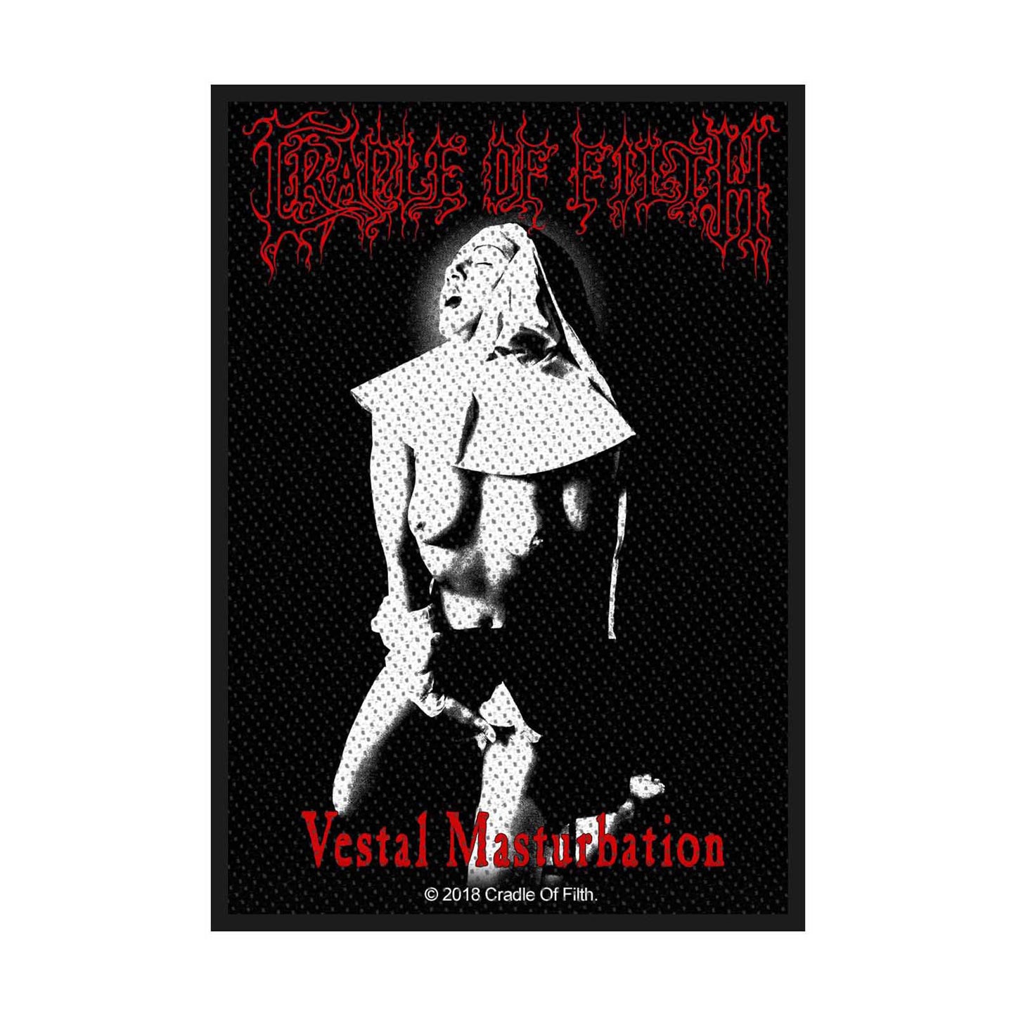 Cradle Of Filth Standard Woven Patch: Vestal Masturbation