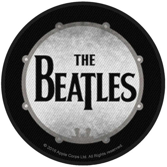 The Beatles Standard Woven Patch: Drumskin