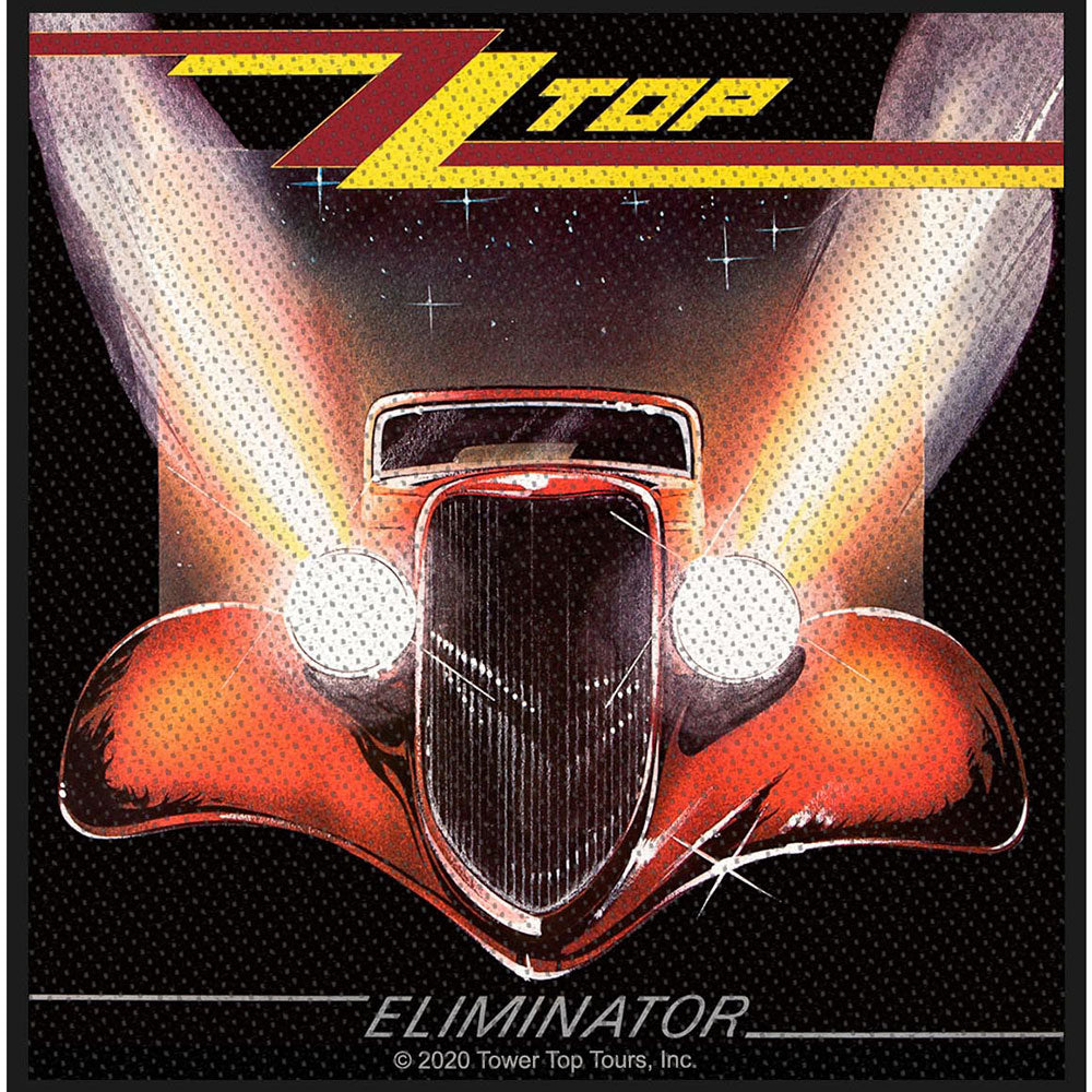 ZZ Top Standard Woven Patch: Eliminator