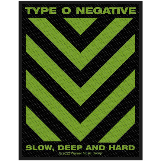 Type O Negative Standard Woven Patch: Slow  Deep & Hard