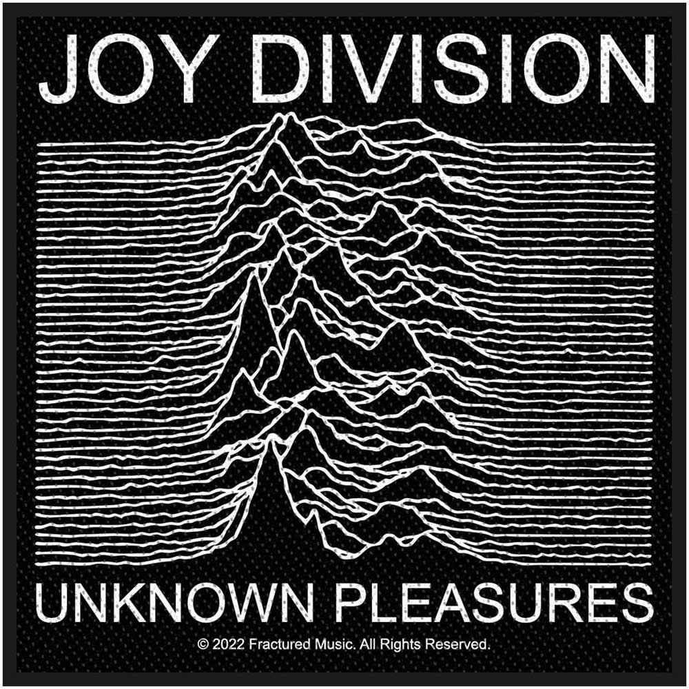 Joy Division Standard Woven Patch: Unknown Pleasures