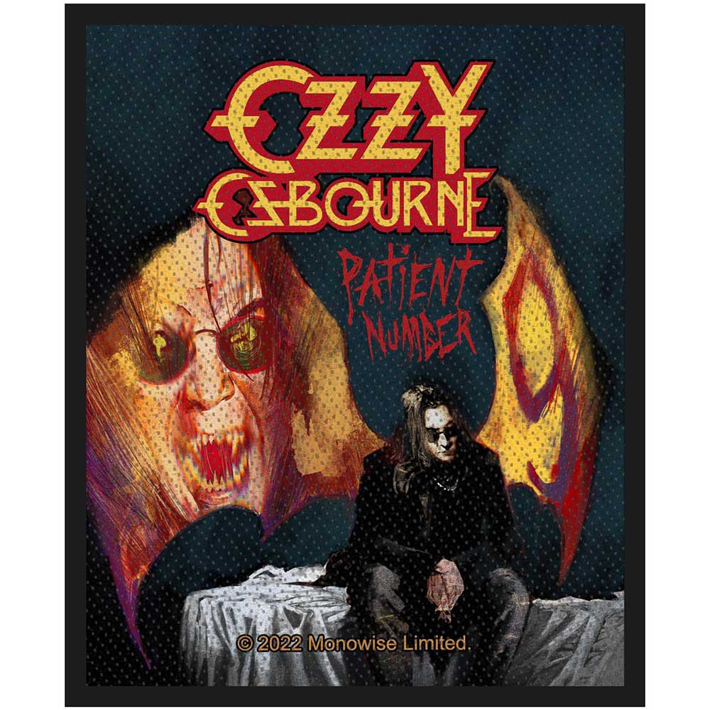 Ozzy Osbourne Standard Woven Patch: Patient No.9