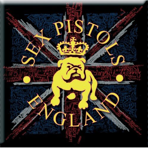 The Sex Pistols Magnet: Bull Dog & Flag