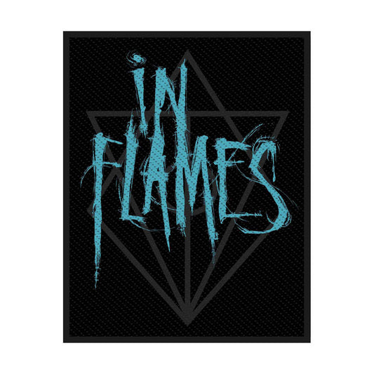 In Flames Standard Woven Patch: Scratched Logo
