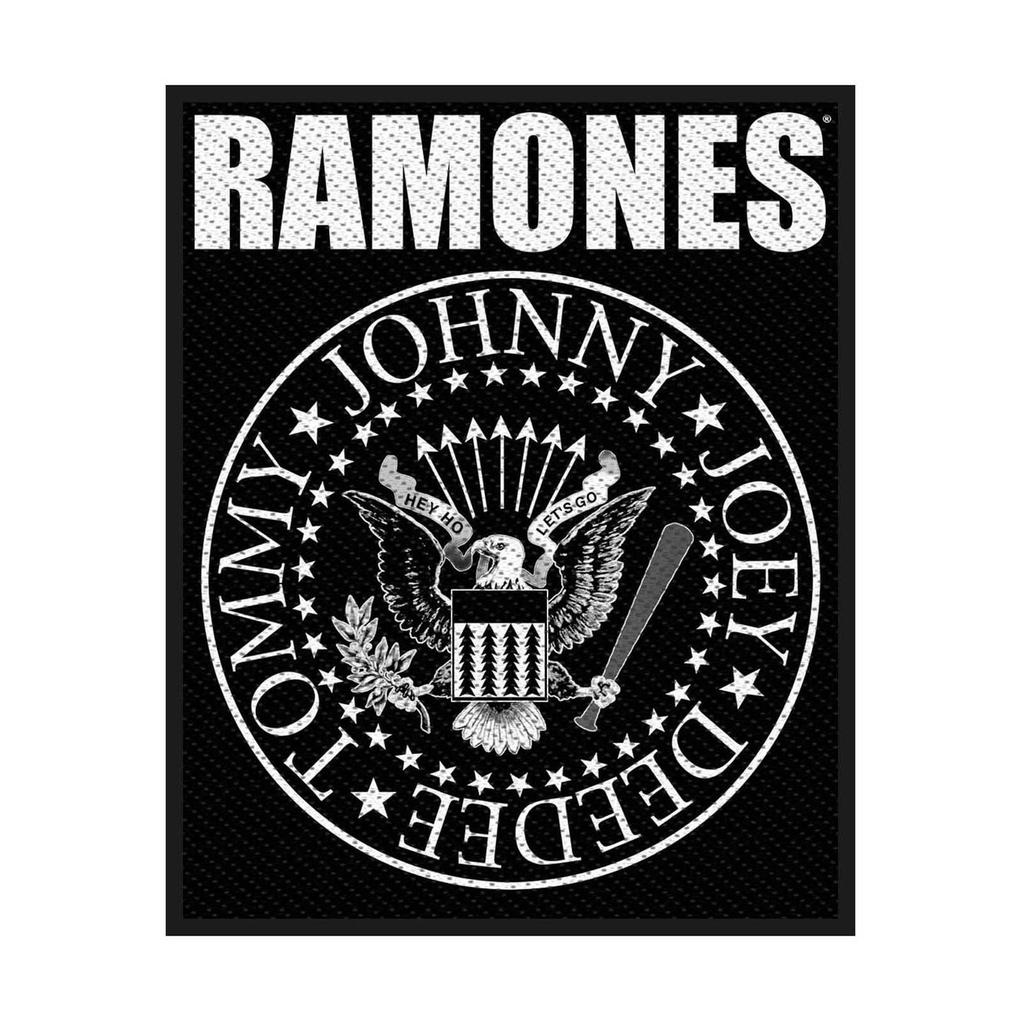 Ramones Standard Woven Patch: Classic Seal