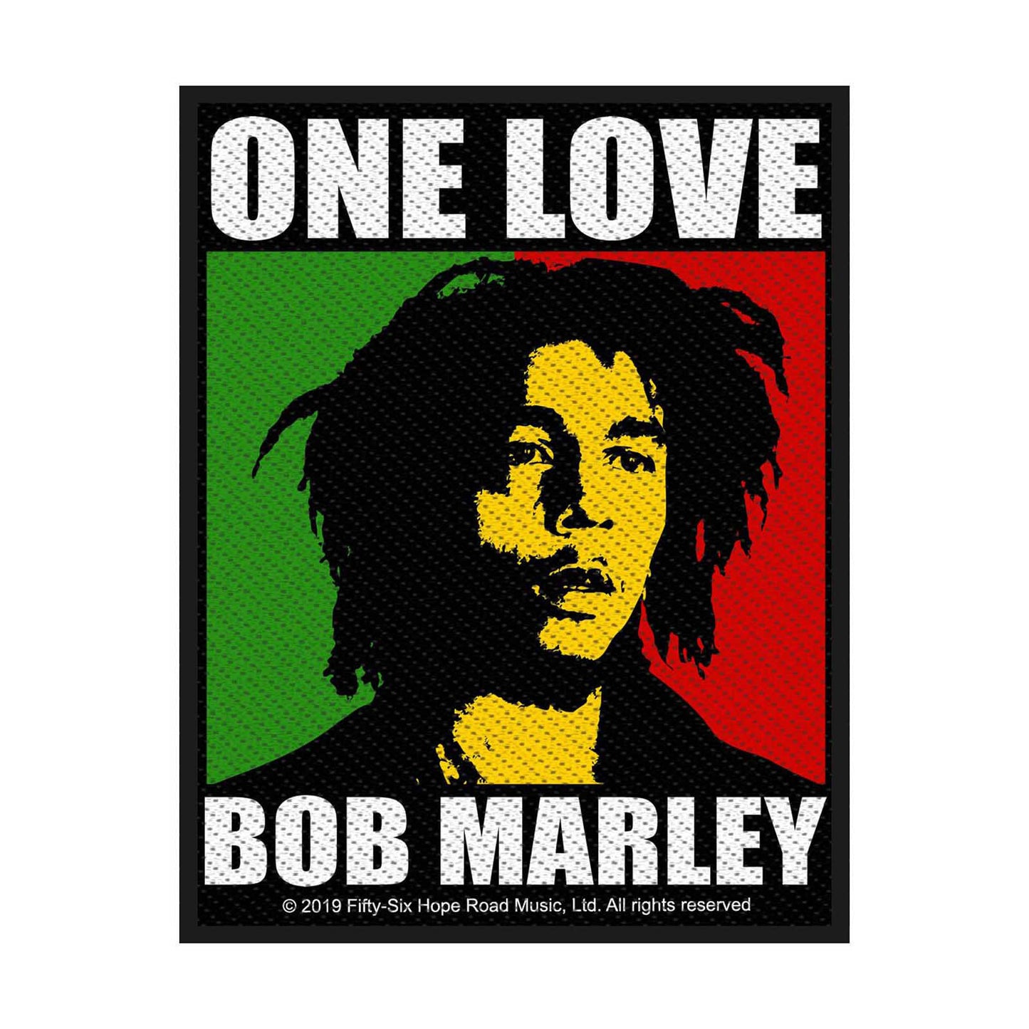 Bob Marley Standard Woven Patch: One Love