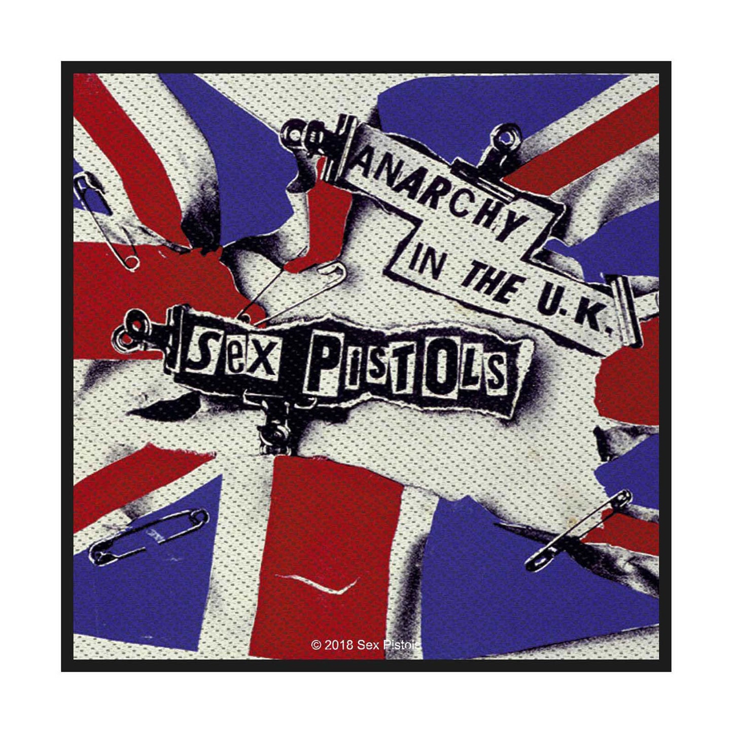 The Sex Pistols Standard Woven Patch: Anarchy in the UK