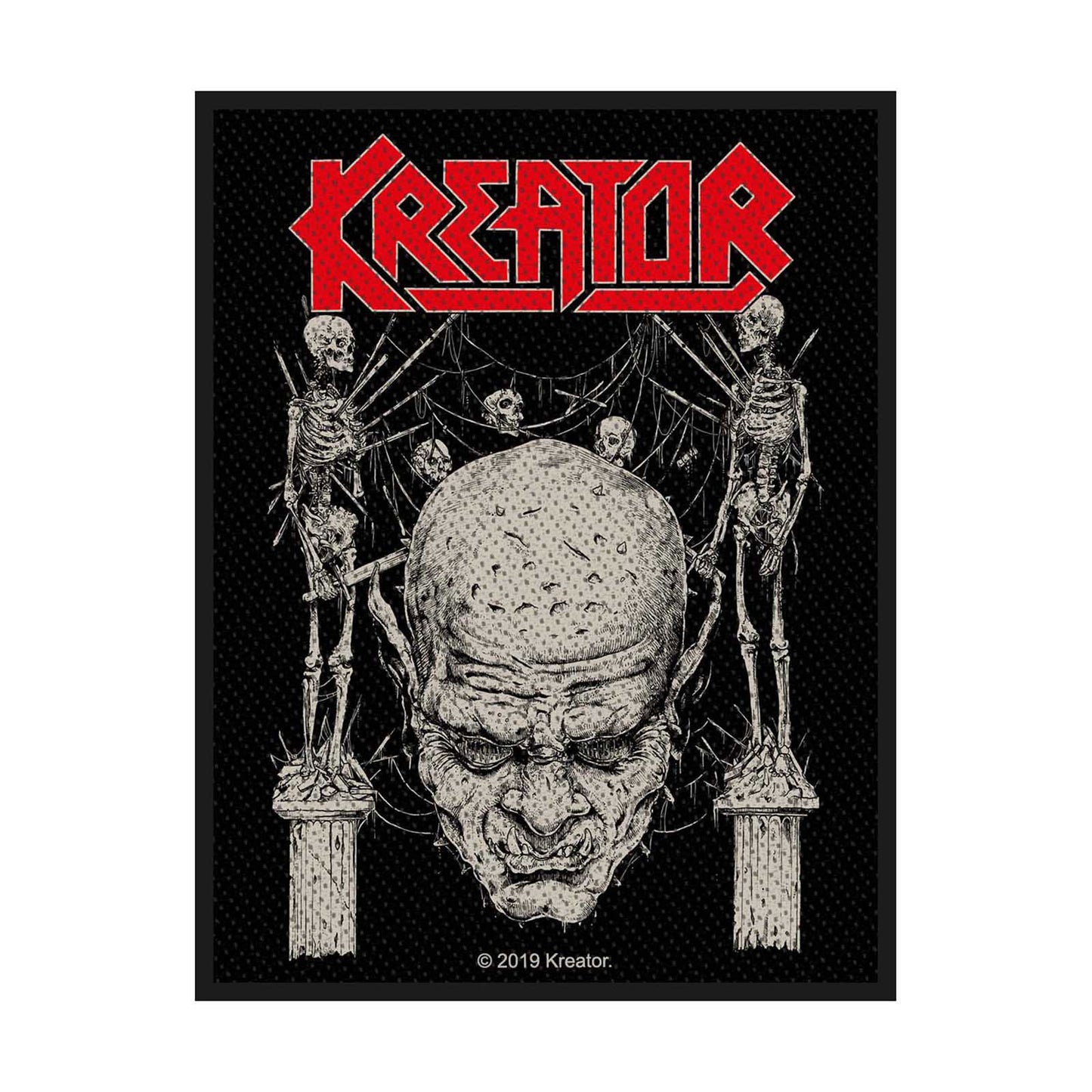 Kreator Standard Woven Patch: Skull & Skeletons