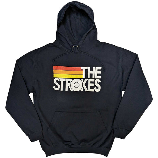 The Strokes Pullover Hoodie: Logo & Stripes