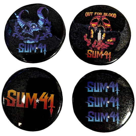Sum 41 Pin Badge Set: Out For Blood