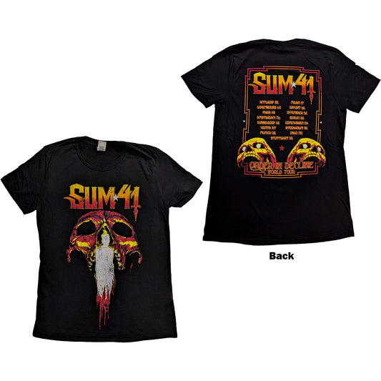 Sum 41 T-Shirt: Order In Decline Tour 2020 Candle Skull