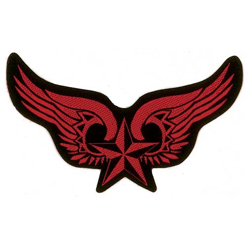 Generic Standard Woven Patch: Winged Nautical Star