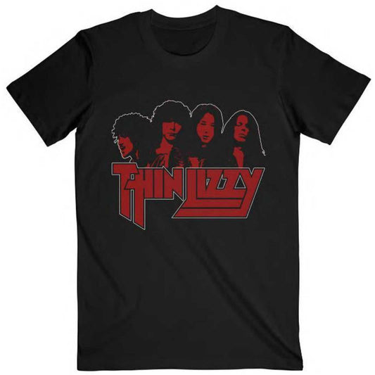 Thin Lizzy T-Shirt: Band Photo Logo