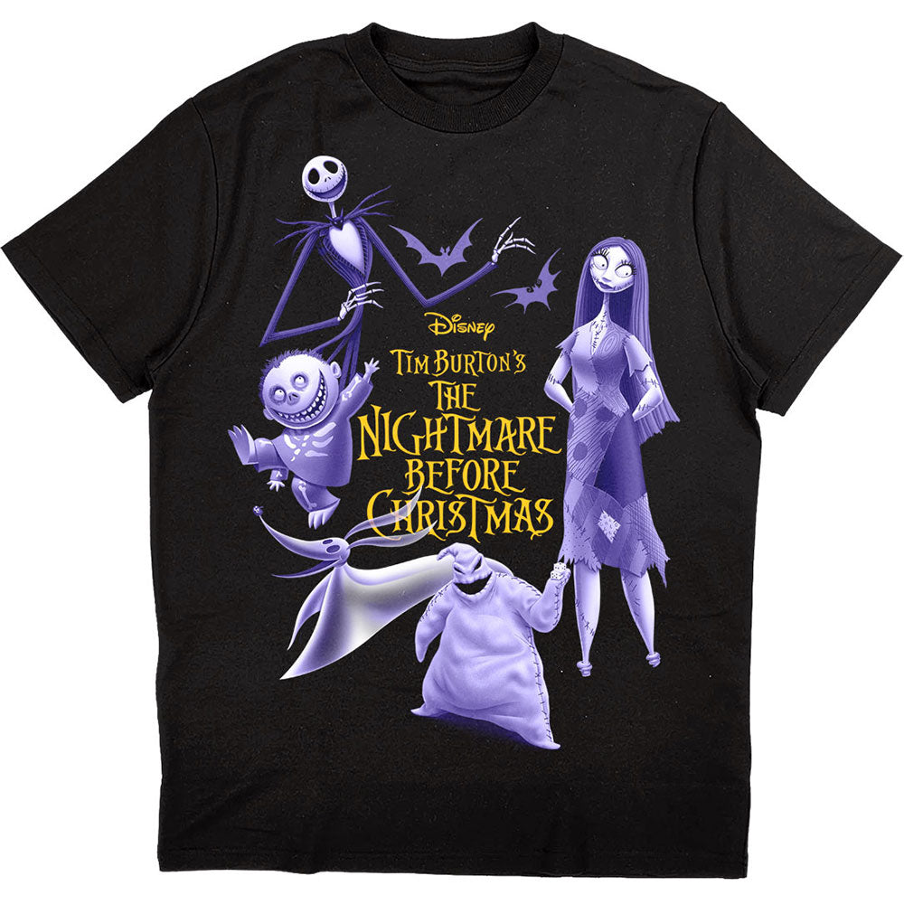 Disney T-Shirt: The Nightmare Before Christmas Purple Characters