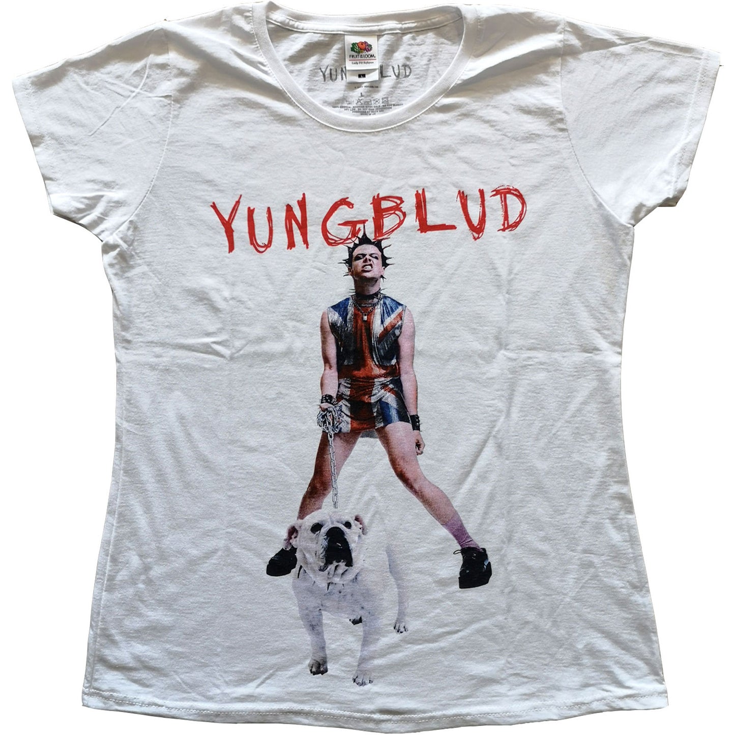 Yungblud Ladies T-Shirt: Strawberry Lipstick