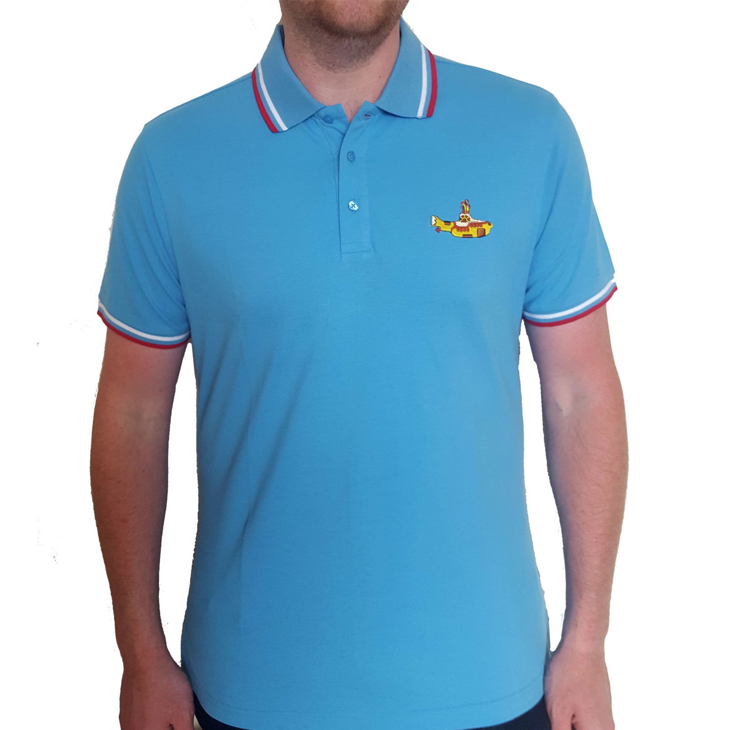 The Beatles Polo Shirt: Yellow Submarine