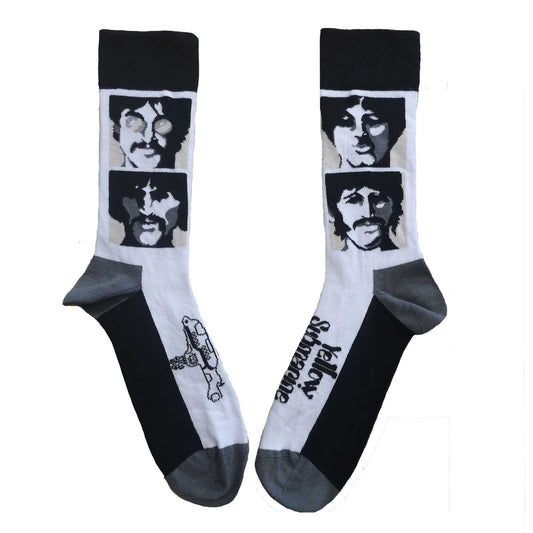 The Beatles Socks: Yellow Submarine Sea of Science Faces Mono